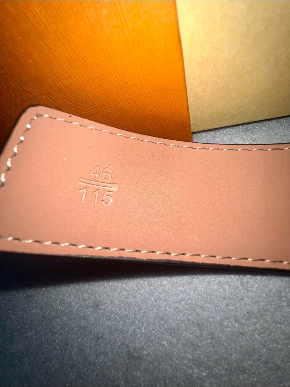 Louis Vuitton Monogram brown Belt with Matte Black LV Buckle (Size 115/46) - Picture 5 of 5